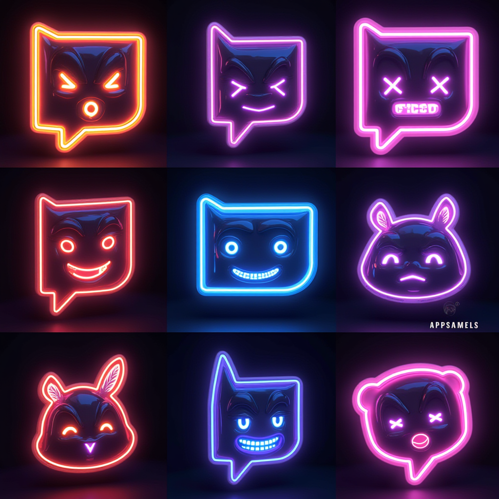 A vibrant collage showing popular Twitch emotes like Kappa, PogChamp, LUL, and MonkaS displayed across different platforms including Discord, Reddit, and in-game chat interfaces, with glowing neon borders and digital effects