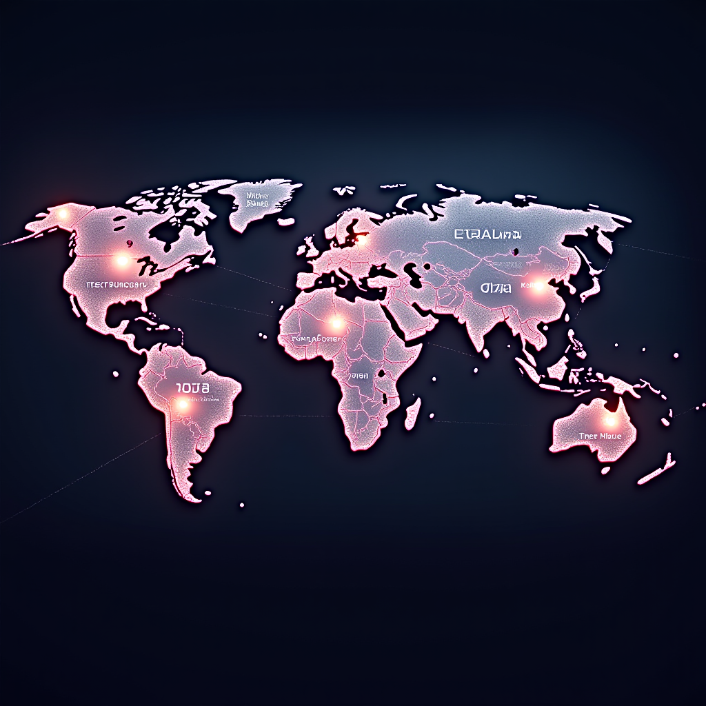 Diverse group of gamers from around the world connected through glowing network lines, with battle royale terminology floating between them in various languages, symbolizing the global gaming community united by shared vocabulary against a digital world map backdrop